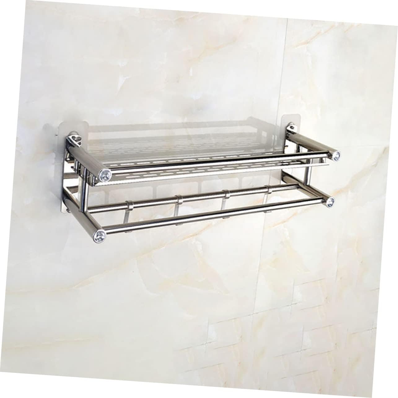 Bathroom Storage Rack Organizer with 360-Degree Rotation