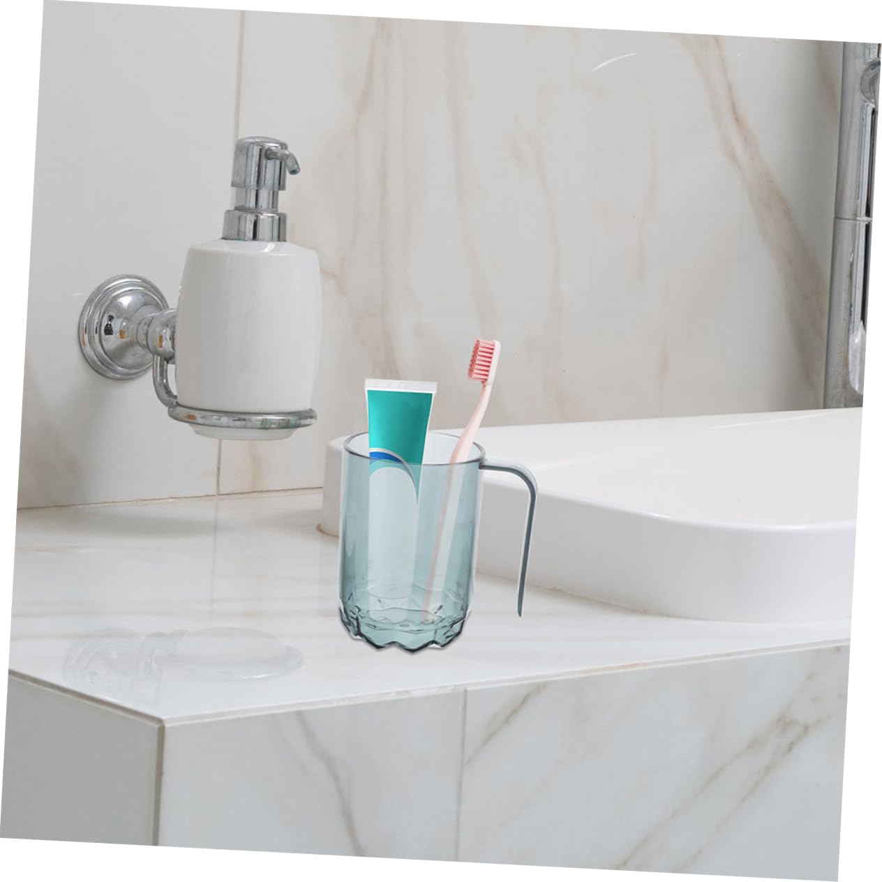 3-Piece Nordic Reusable Mouthwash Toothbrush Holders