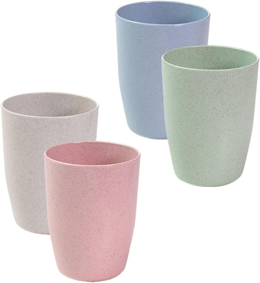4-Pack Reusable Travel Mouth Wash Cups for Boys and Girls