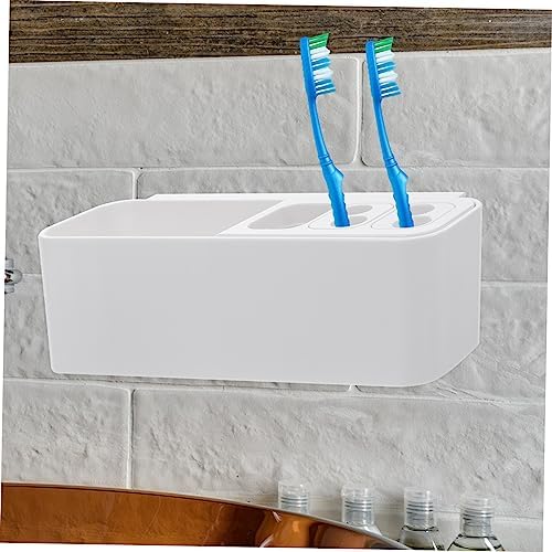 Holidoyo Toothbrush Holder Wall Mount Organizer No Drilling Strong Adhesive