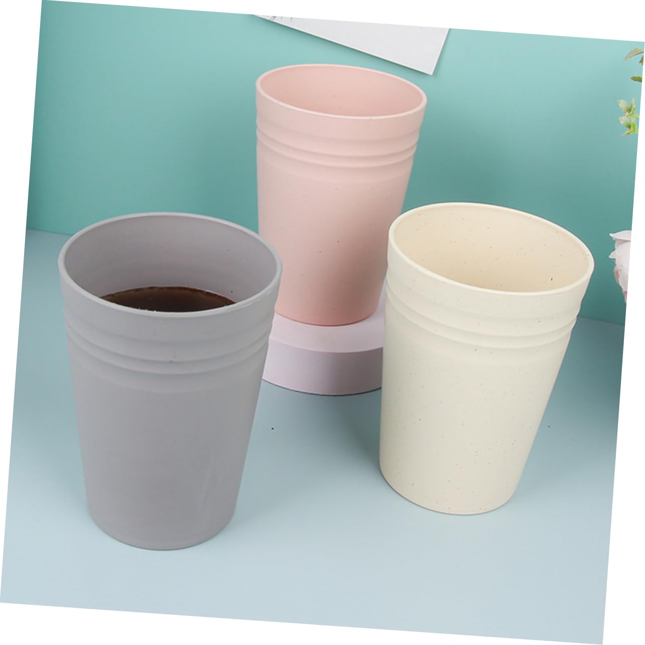 Get Set for a 3-Piece Creative Toothbrush Cup Set