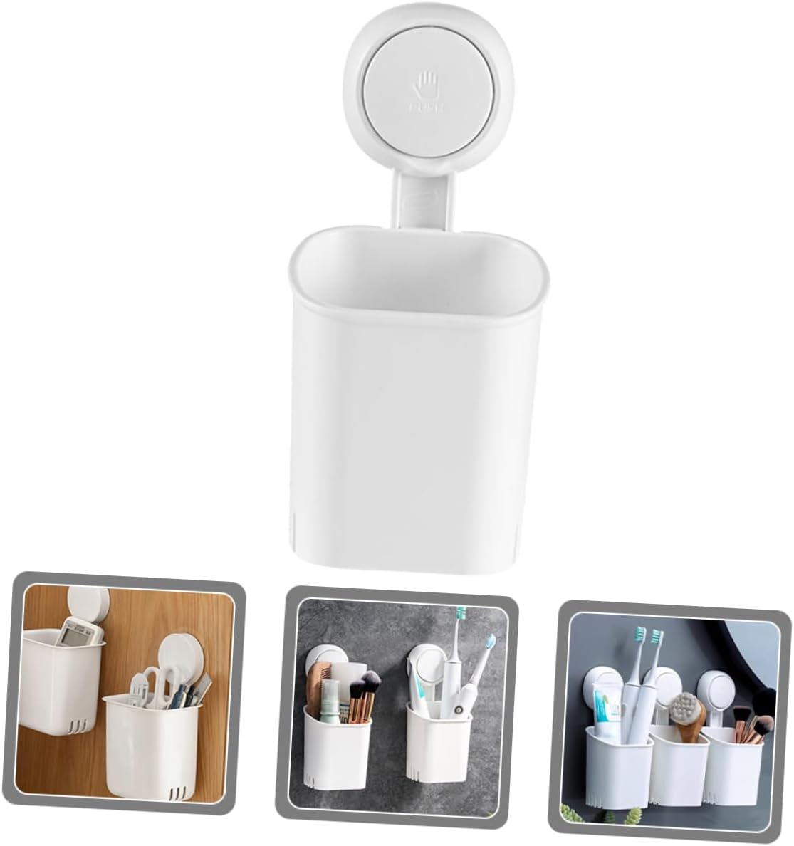 Luxshiny Wall-Mounted Toothbrush Holder