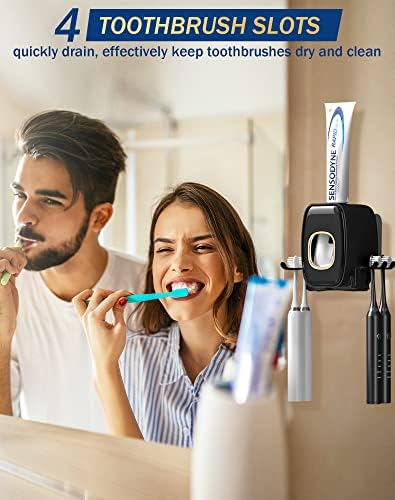 Efficient Wall-Mounted Toothpaste Holder