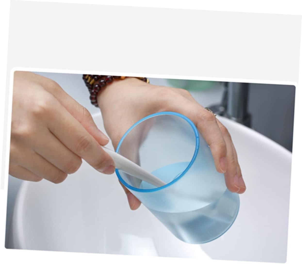SHOWERORO Transparent Toothbrush Cup Gargle mug for Adults and Kids