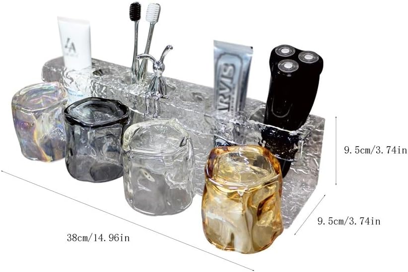 Lovulife Wash Cup Storage Rack Durable and Modern for the Bathroom