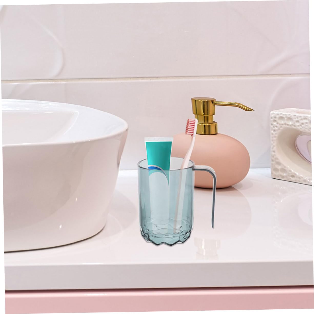 2-Piece Reusable Plastic Travel Toothbrush Cups