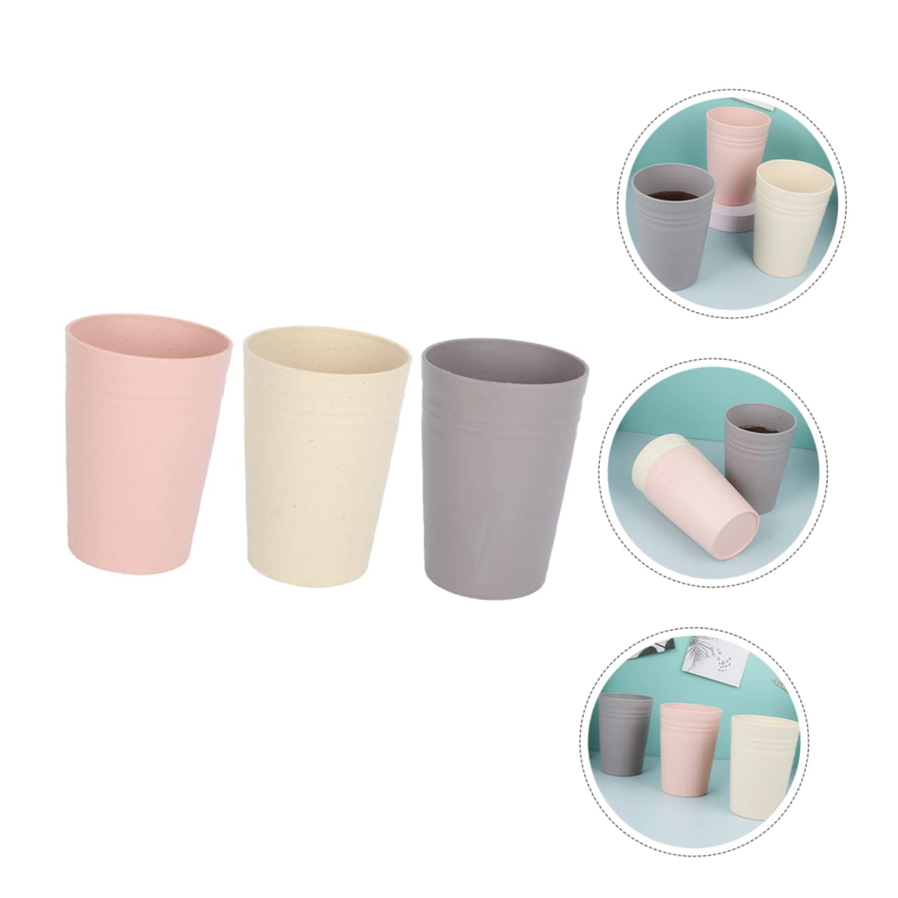 Get Set for a 3-Piece Creative Toothbrush Cup Set
