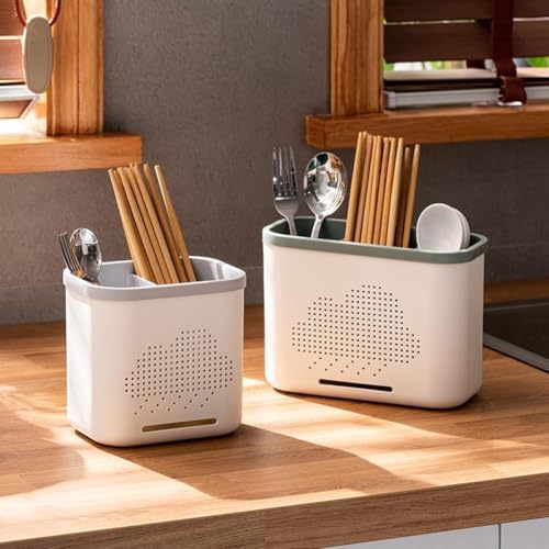 3 Slots Toothbrush Holder with Drainage and Storage
