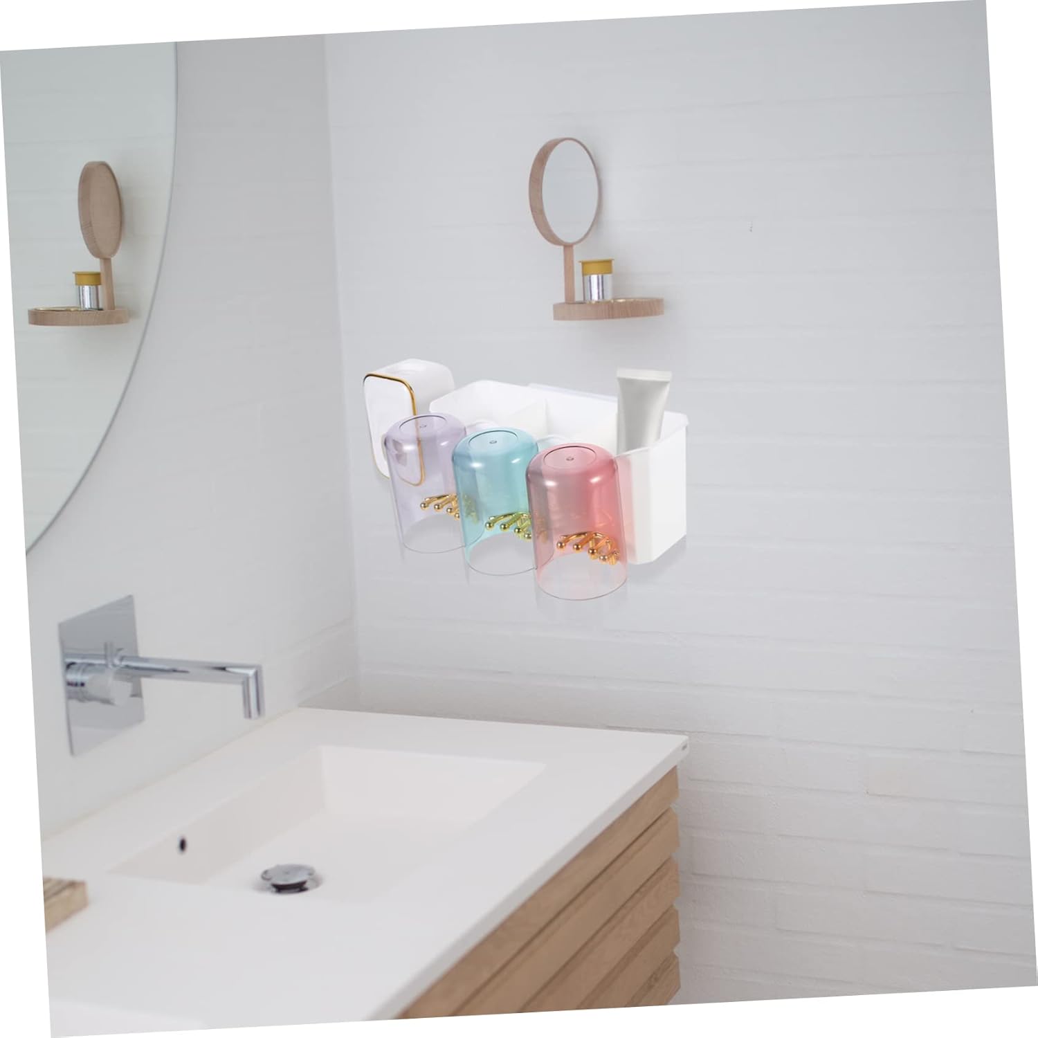 Premium Wall-Mounted Toothbrush Holder Squeezer for Home Use