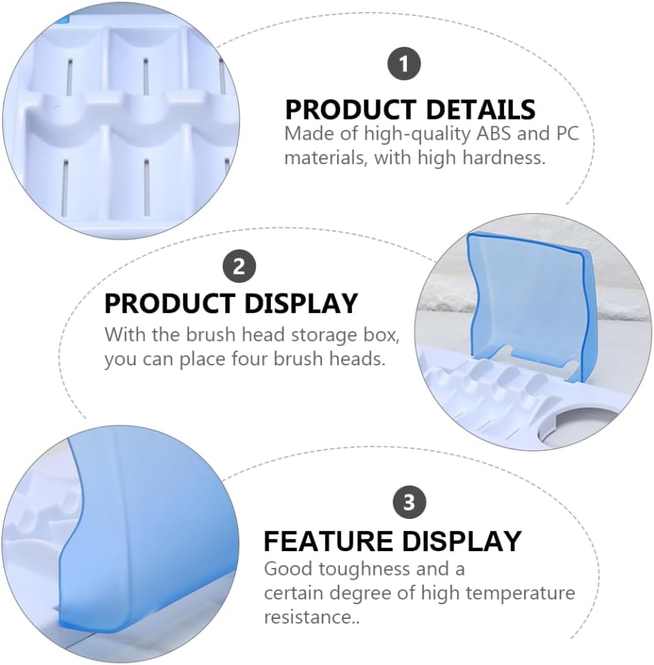 PRETYZOOM Electric Toothbrush Holder with 2 Brush Slots for Travel