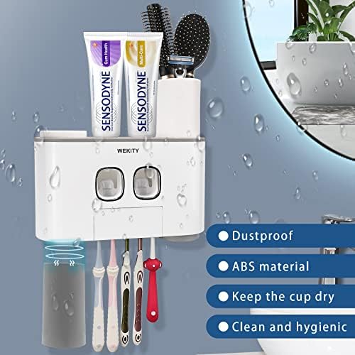 Wekity Multi-Functional Toothbrush Holder