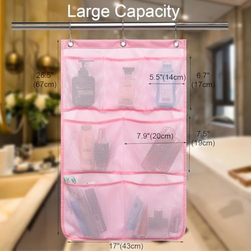 Stylish Portable Mesh Shower Organizer for Travel and Cruises