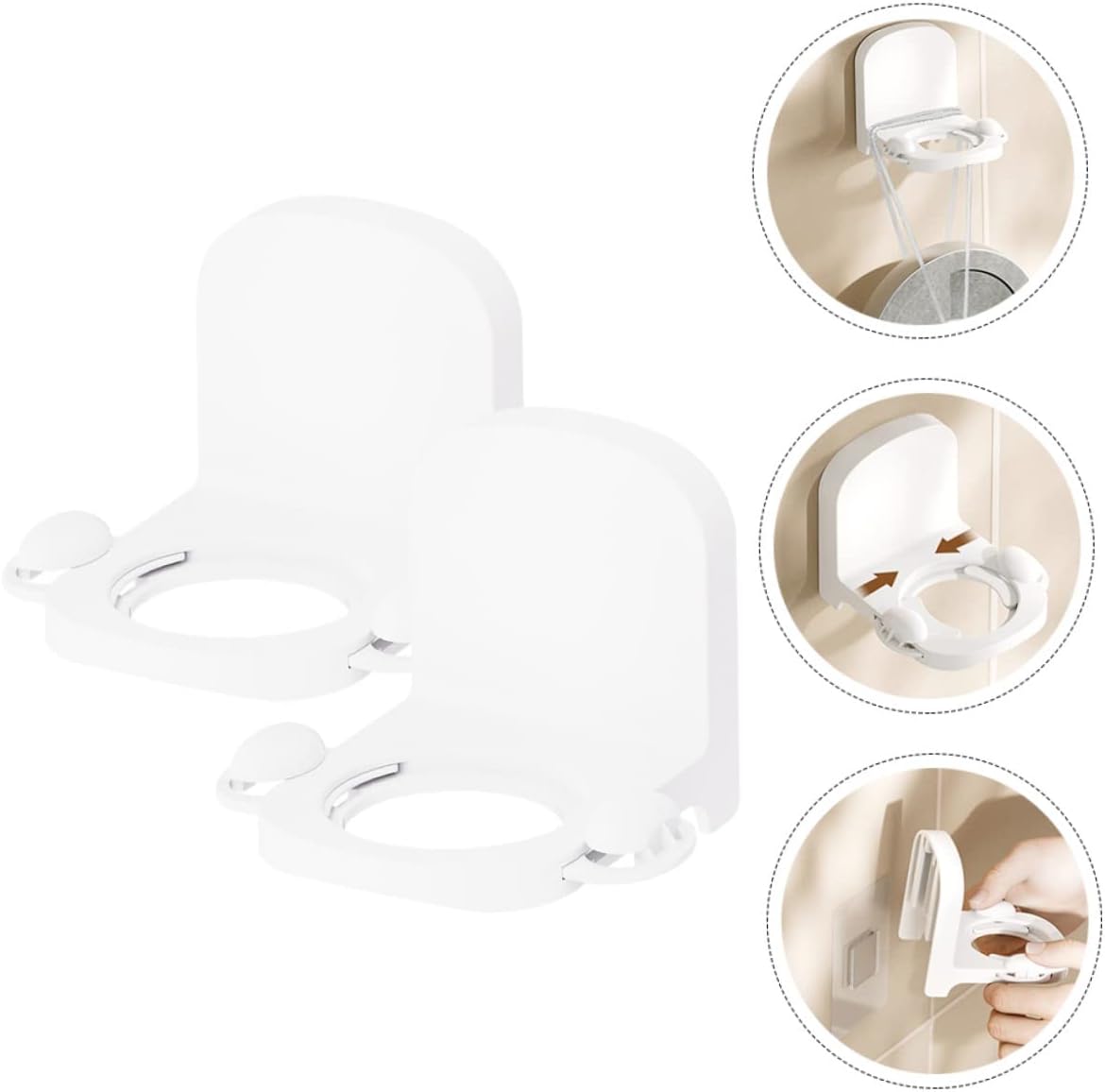 DRESSOOS Wall-Mounted Shampoo Holder Space-Saving Soap Rack