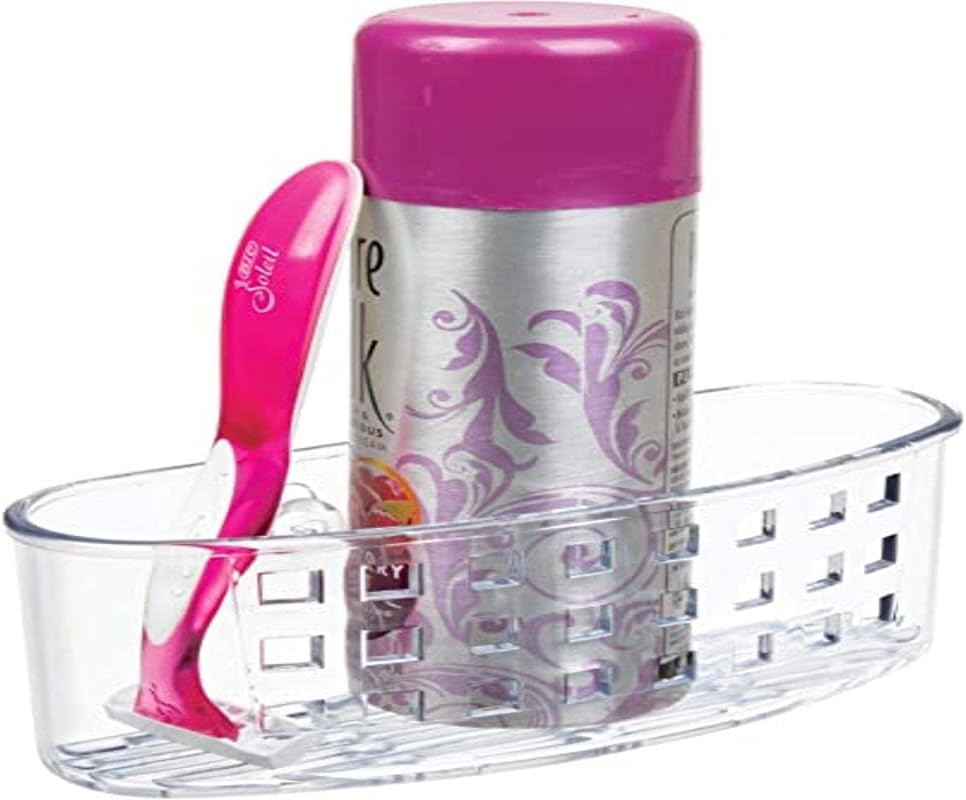 iDesign BPA-Free Plastic Shower Caddy Organizer Basket - Clear 65x275x25