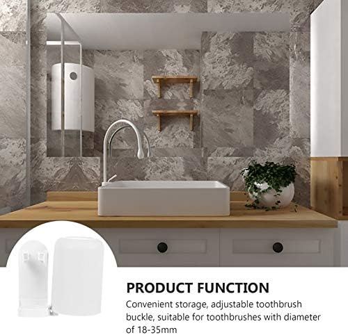 Ciieeo Wall Mounted Electric Toothbrush Holder 2 Sets Suction Cup Rack