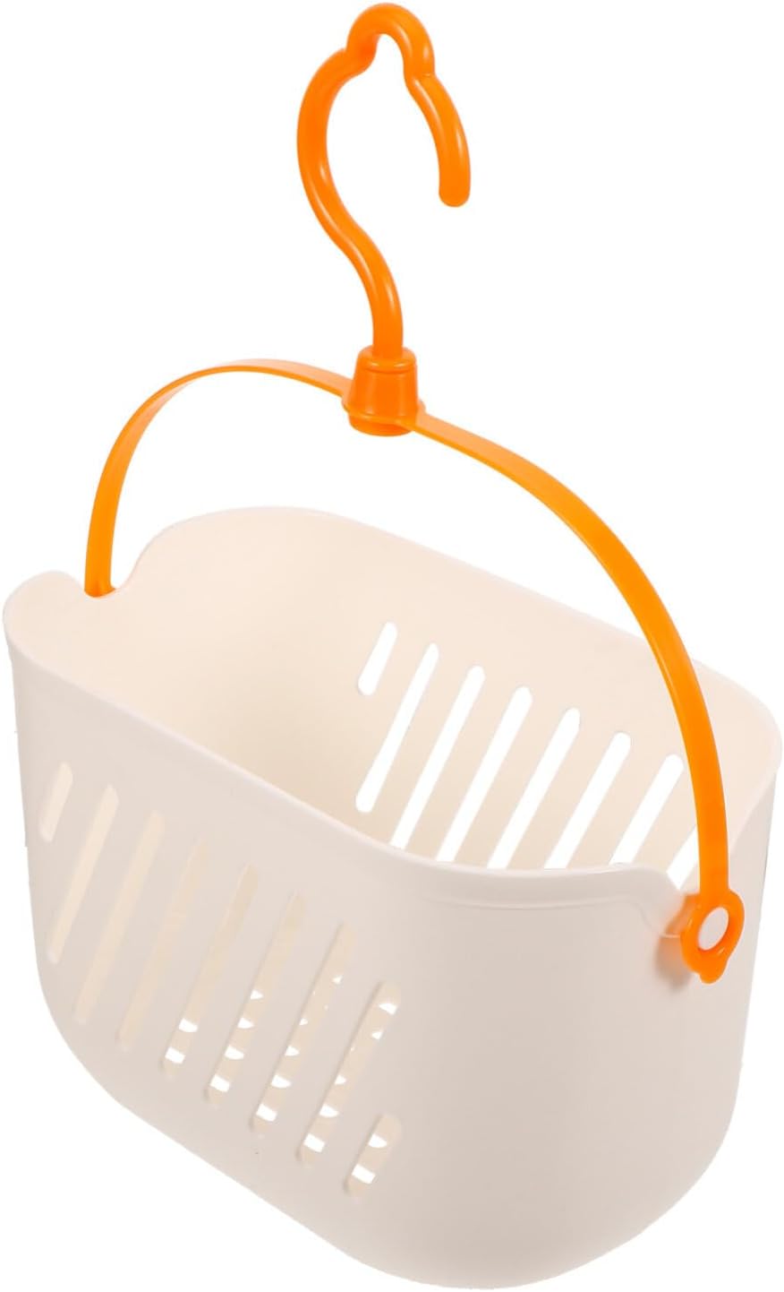 PRETYZOOM Plastic Hanging Shower Basket with Hooks
