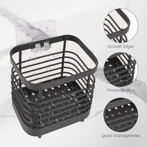 Stainless Steel Wall Mount Toothbrush Holder Rust-Proof Space-Saving