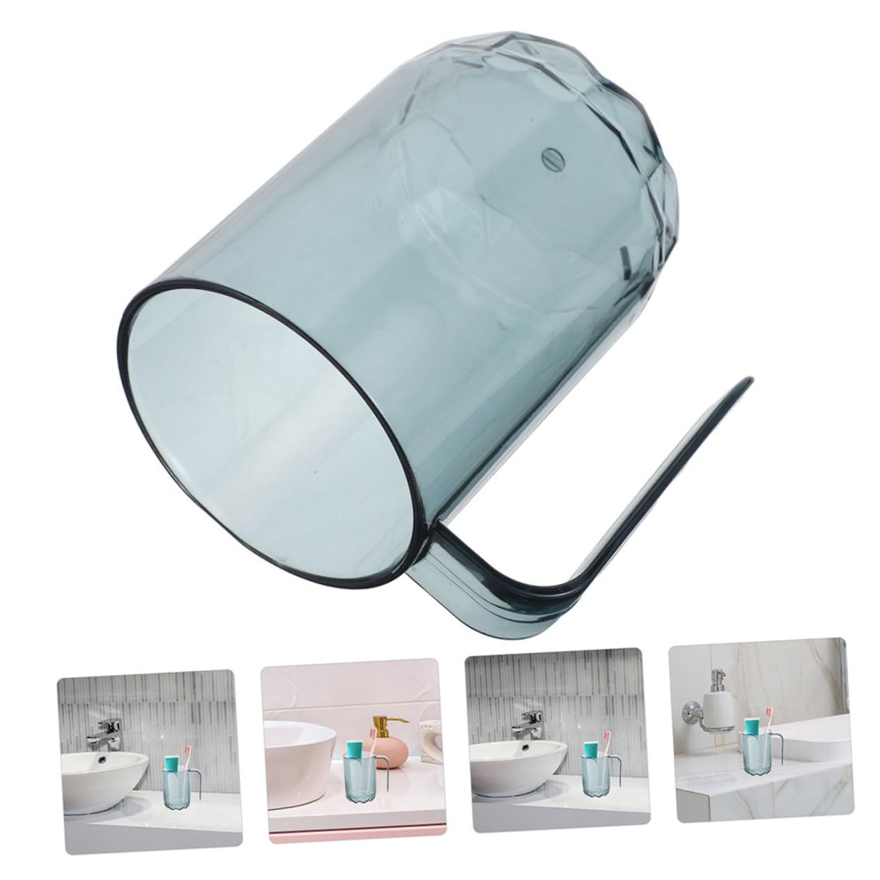 2-Piece Reusable Plastic Travel Toothbrush Cups