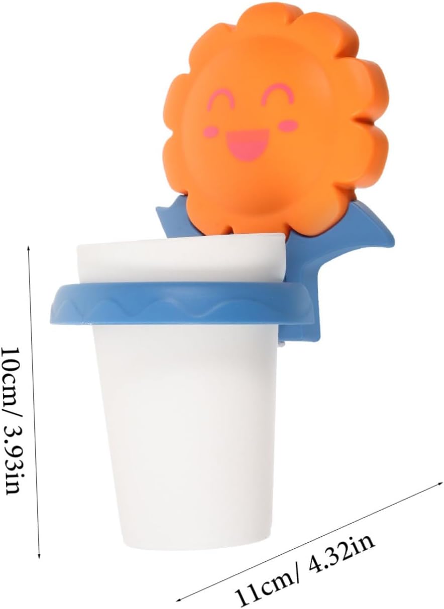 Fomiyes Cartoon Toothbrush Cup Rack Multifunctional Storage Organizer