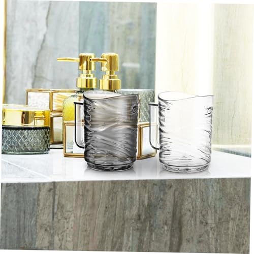 Ergonomic Handle Toothbrush Holder Cups