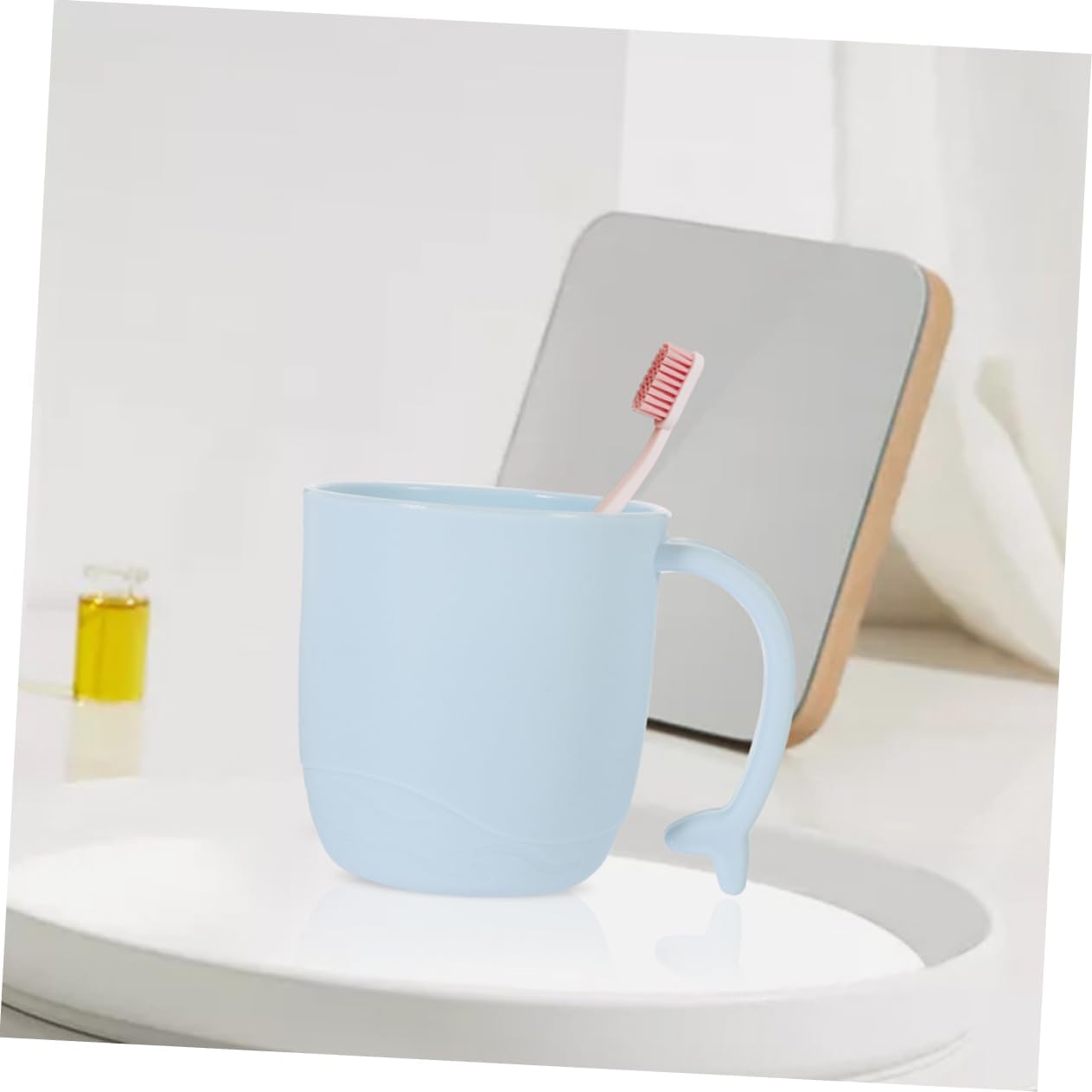 Ciieeo 2pcs Dolphin Mouthwash Cups Cute Toothbrush Holder for Toddlers