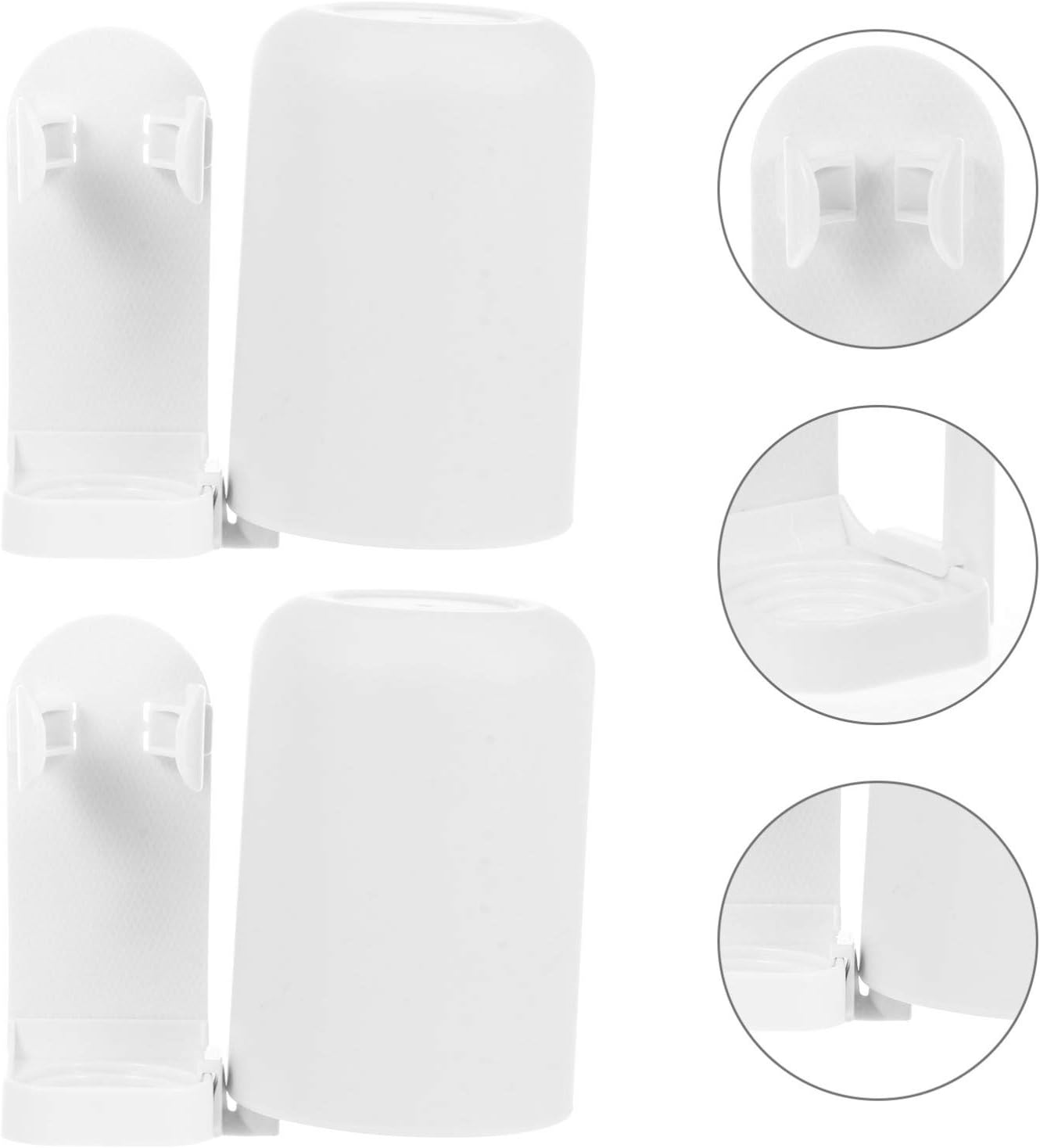 Ciieeo Wall Mounted Electric Toothbrush Holder 2 Sets Suction Cup Rack