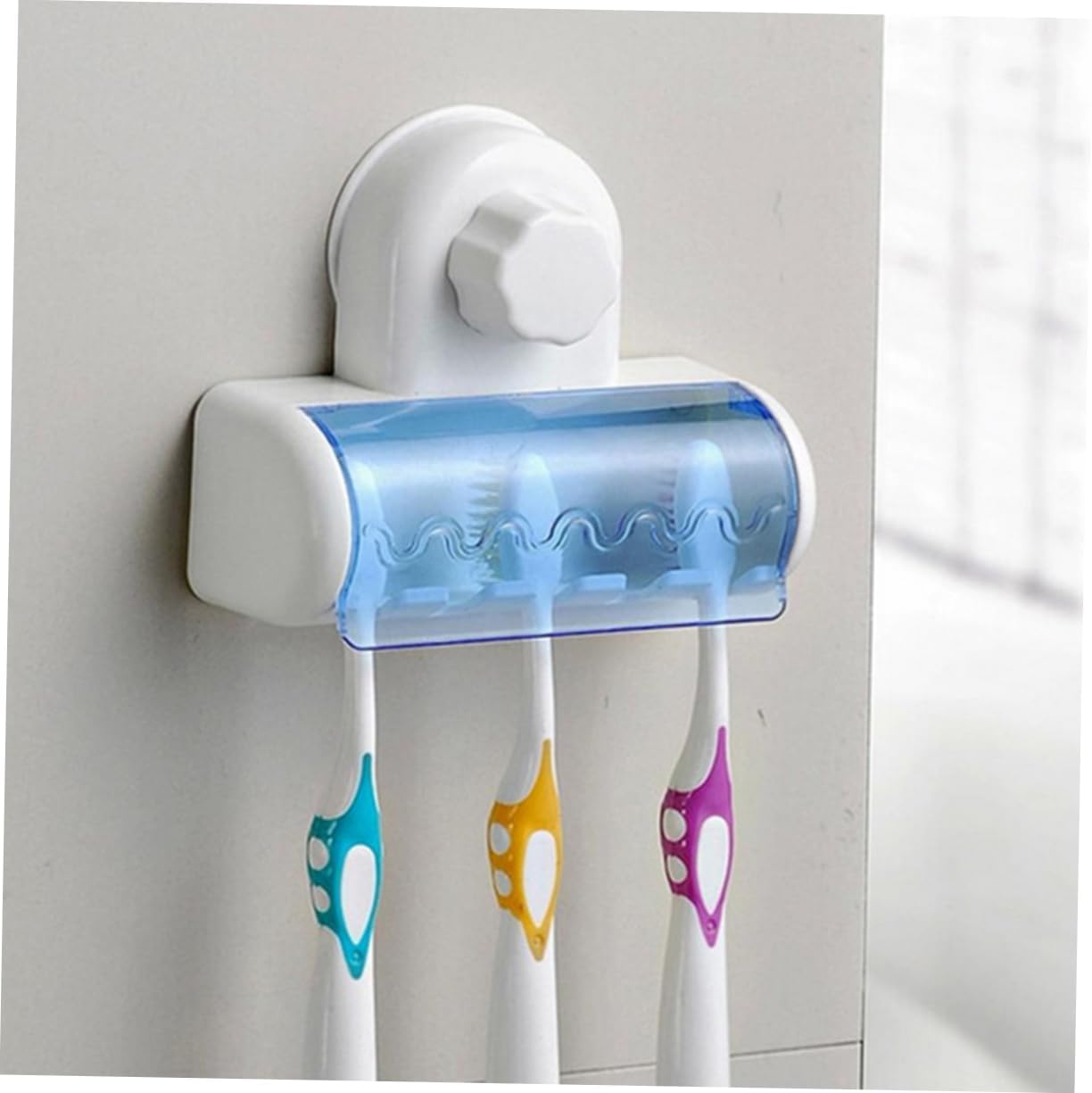 5 Racks Suction Toothbrush Holder