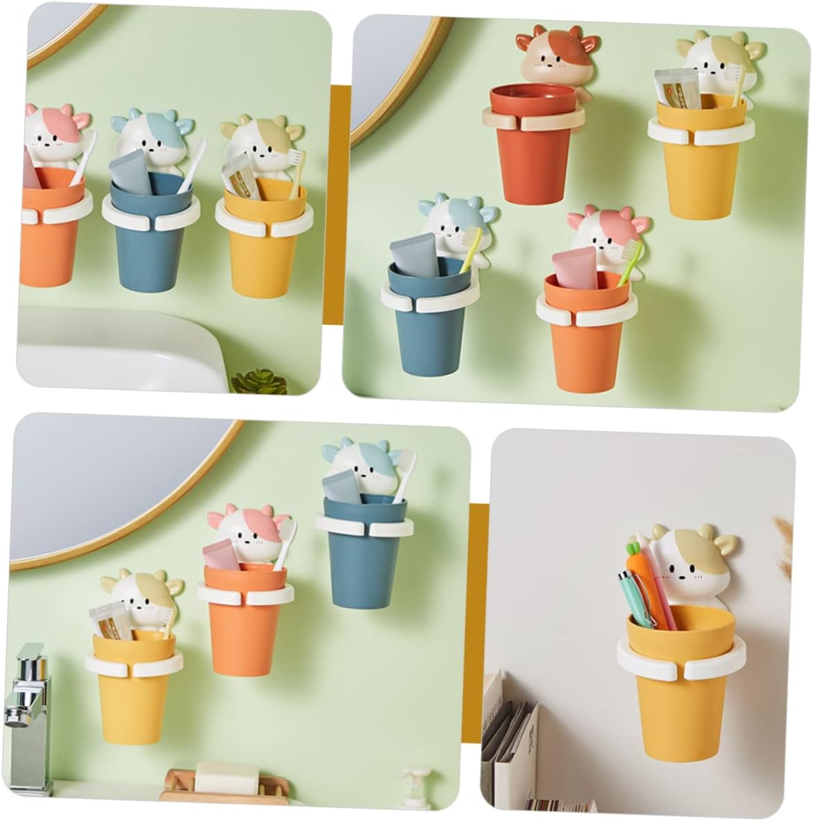 Cartoon Cow Toothbrush Holder
