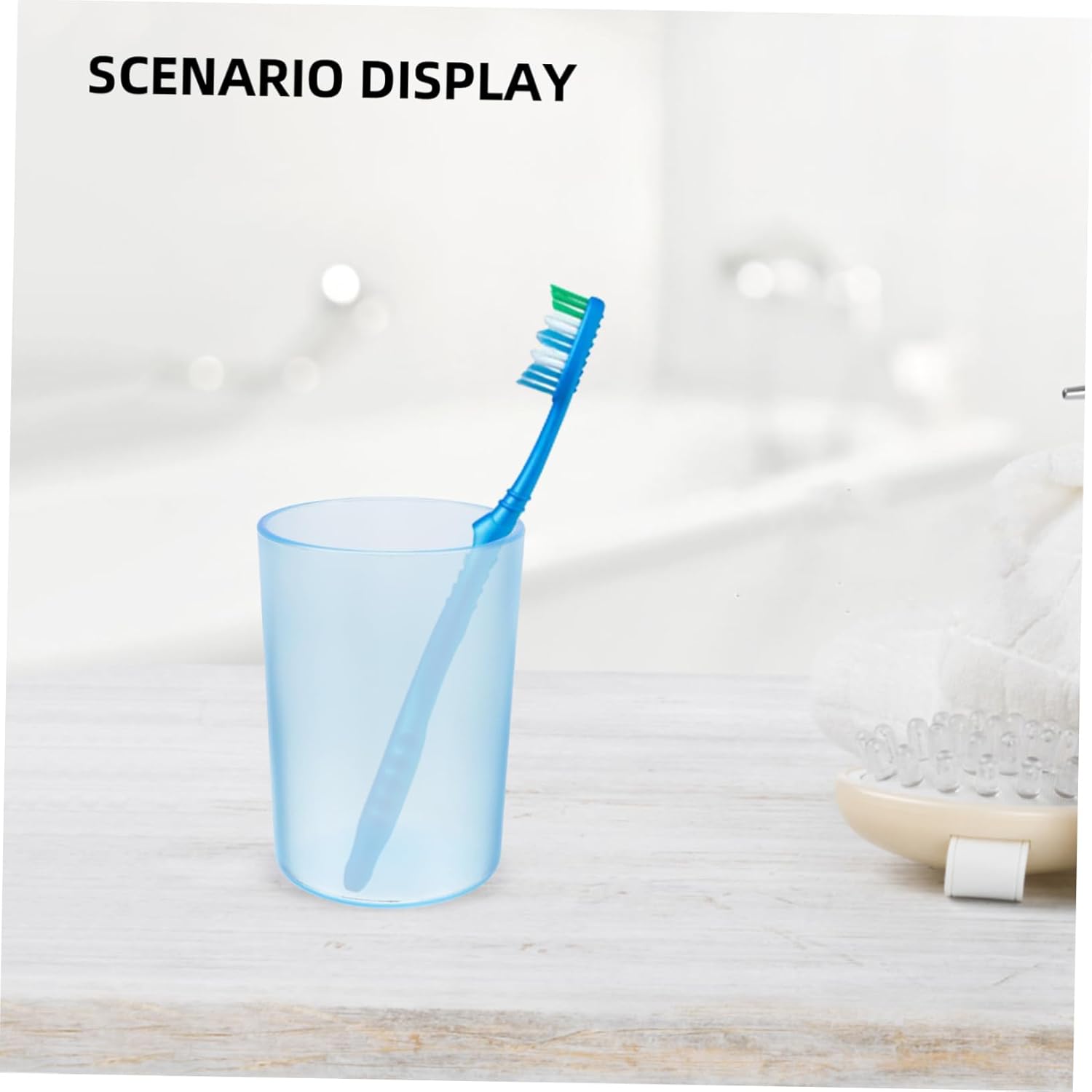 Personalized Plastic Toothbrush Cup for Kids - Reusable Durable and Safe