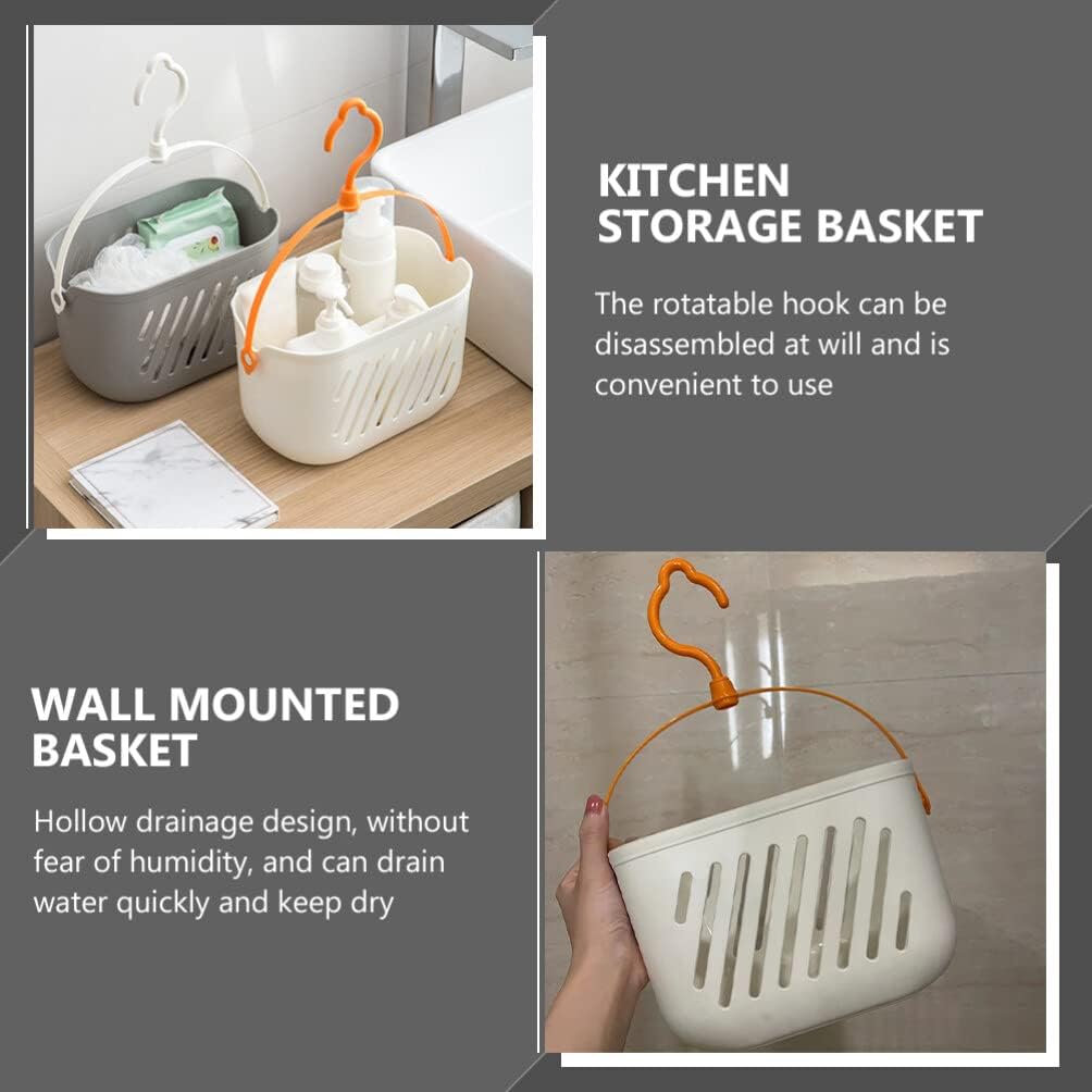 DOITOOL Plastic Hanging Shower Basket with Hook