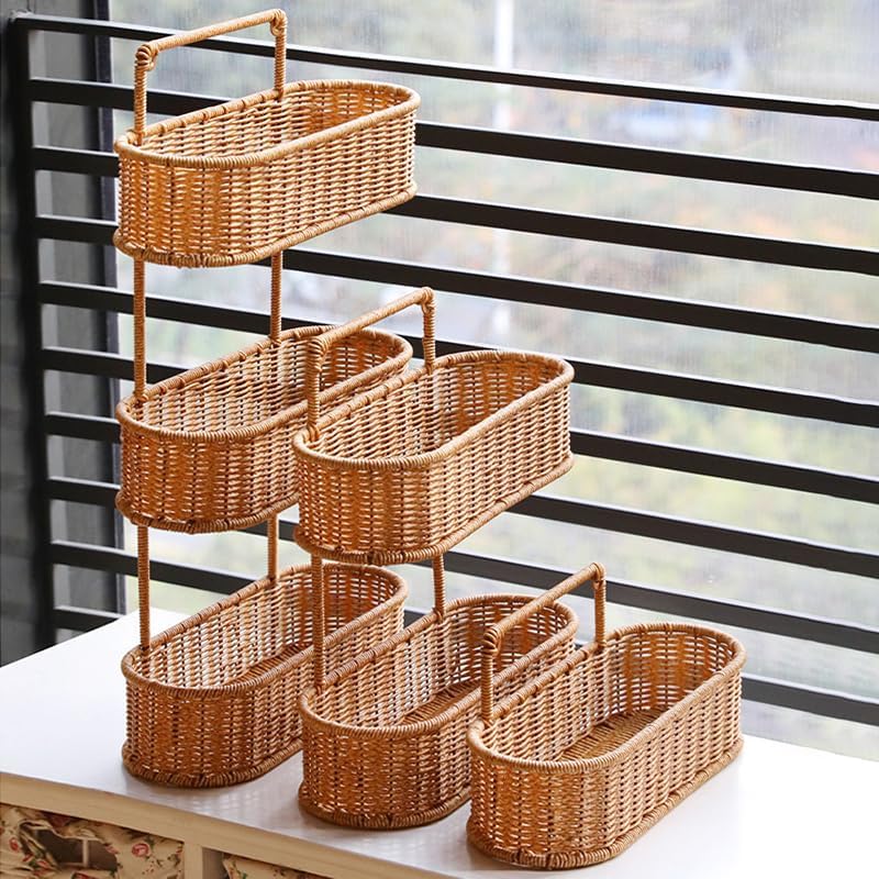 Oiche Rustic Bath Organizer Portable Woven Shower Holder