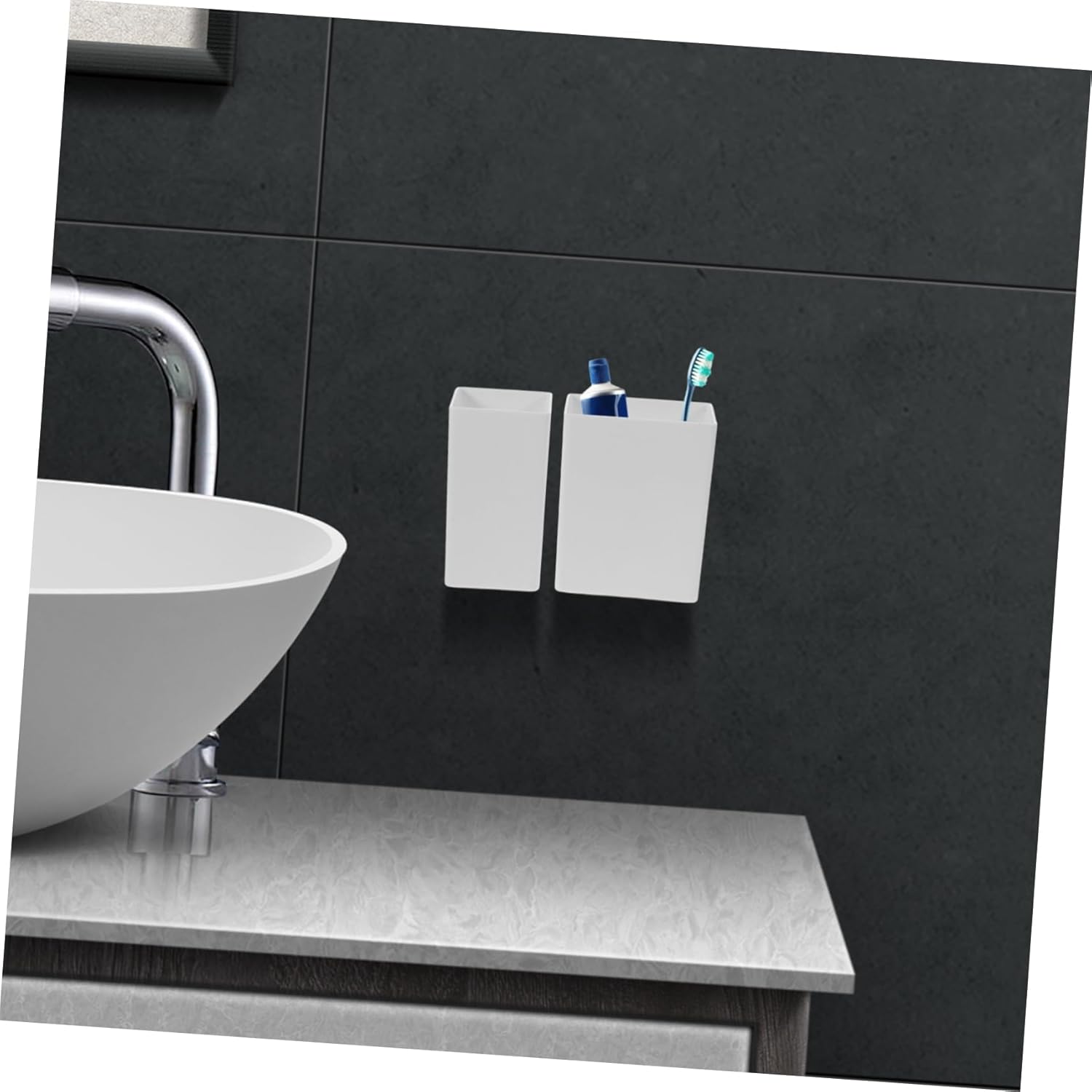 BrightFUFU Razor Wall ToothBrush Holder Set