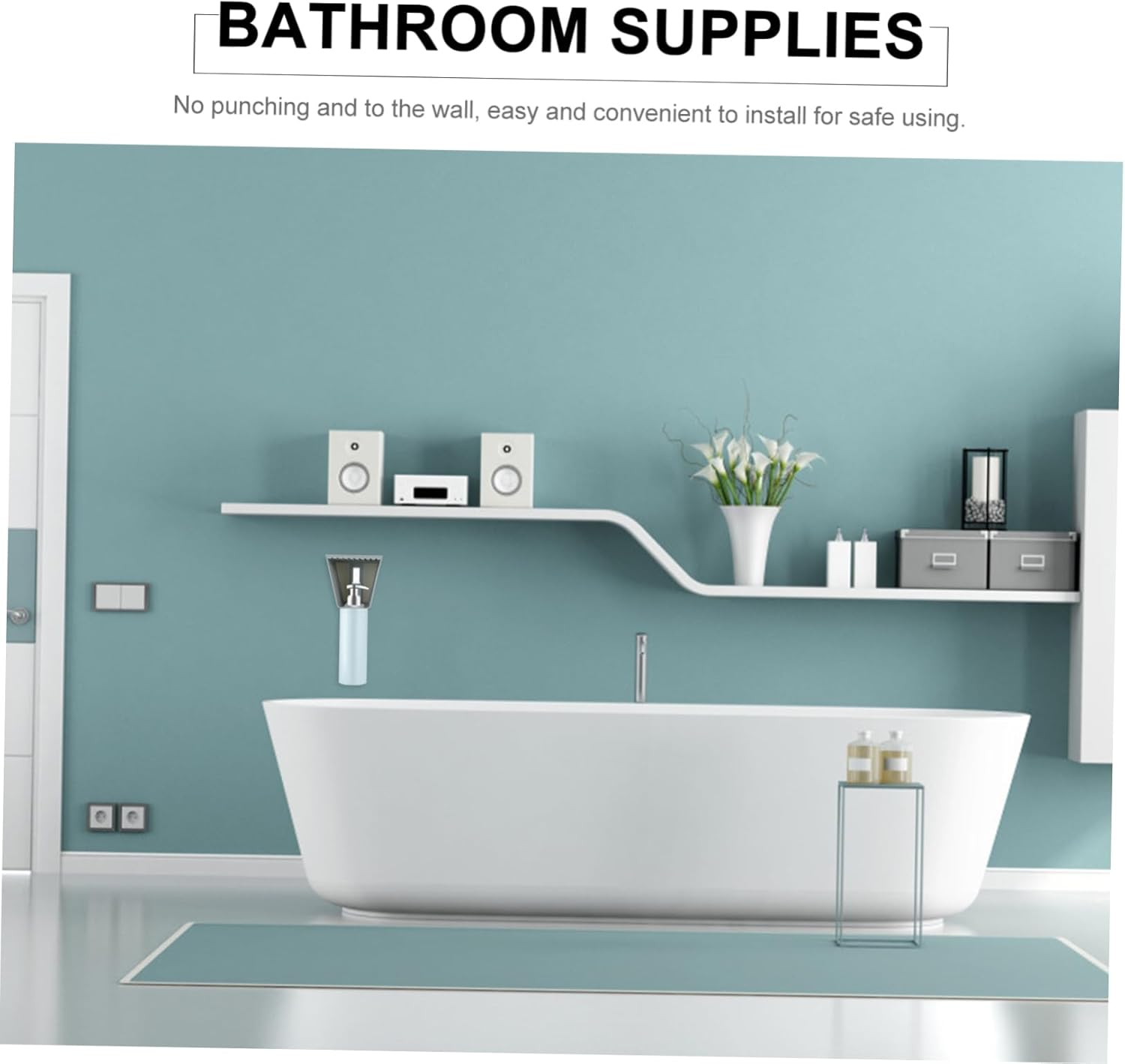 Space-Saving Stylish 2-Piece Shampoo Rack for Bath Kitchen
