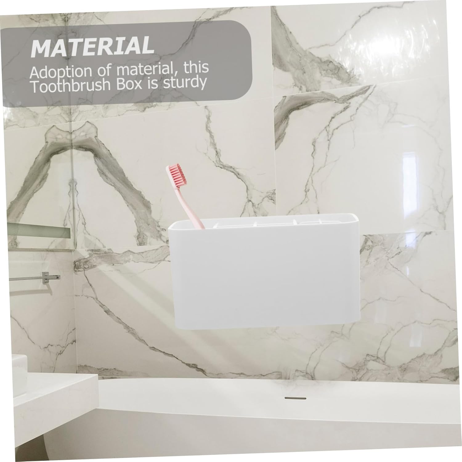 Strong Multi-Design Detachable Toothbrush Organizer for Storage Easy Maintain