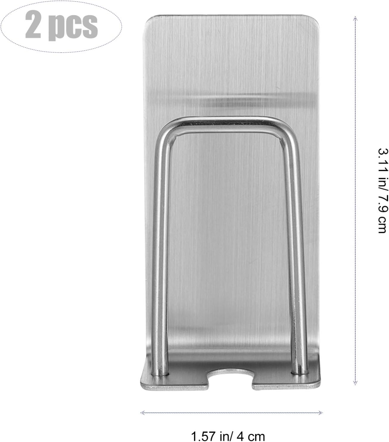2pcs Wall Mounted Cup Holder Toothbrush Dispenser Stand
