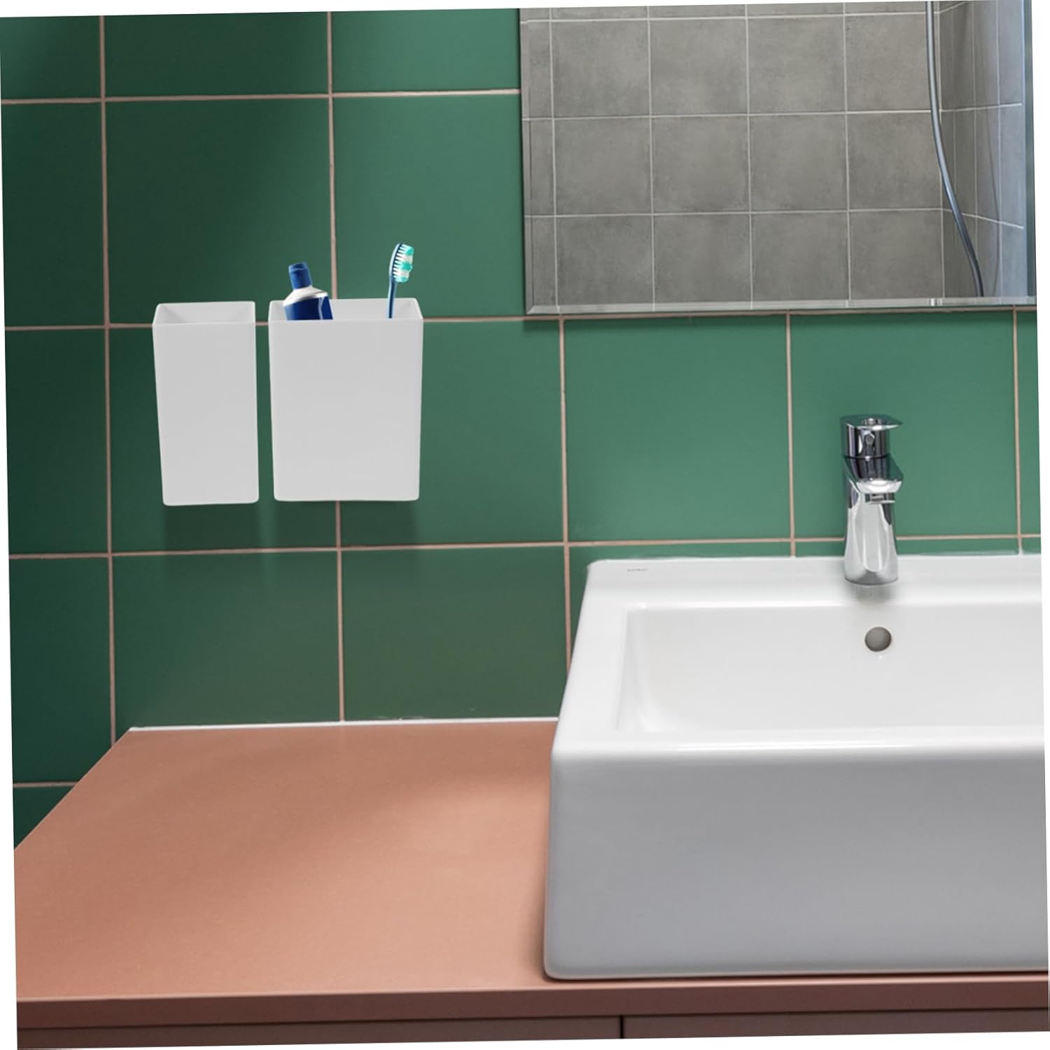 BrightFUFU Razor Wall ToothBrush Holder Set