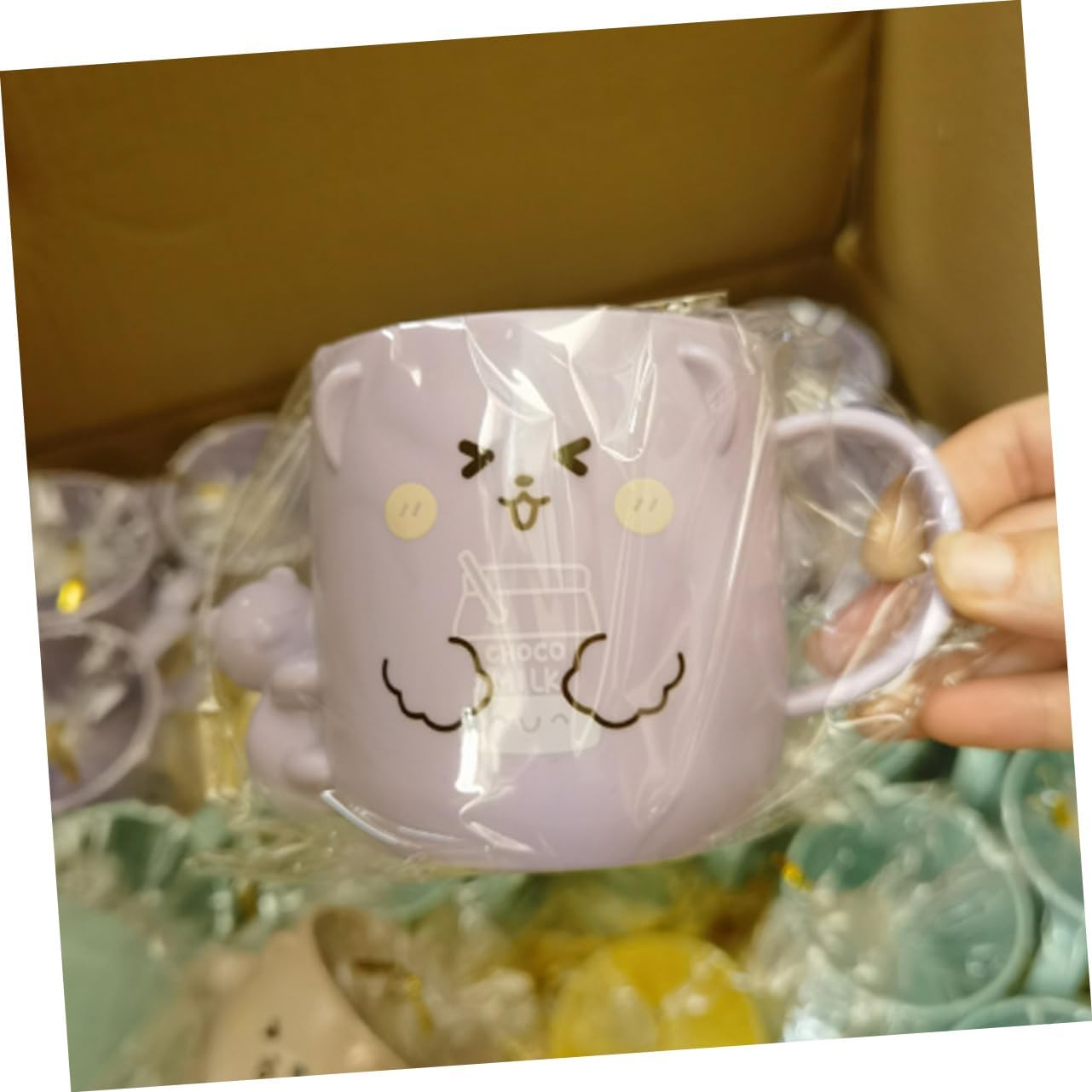 Alipis 2Pcs Cartoon Toothbrush Cup Cute Bear Design for Bathroom Use