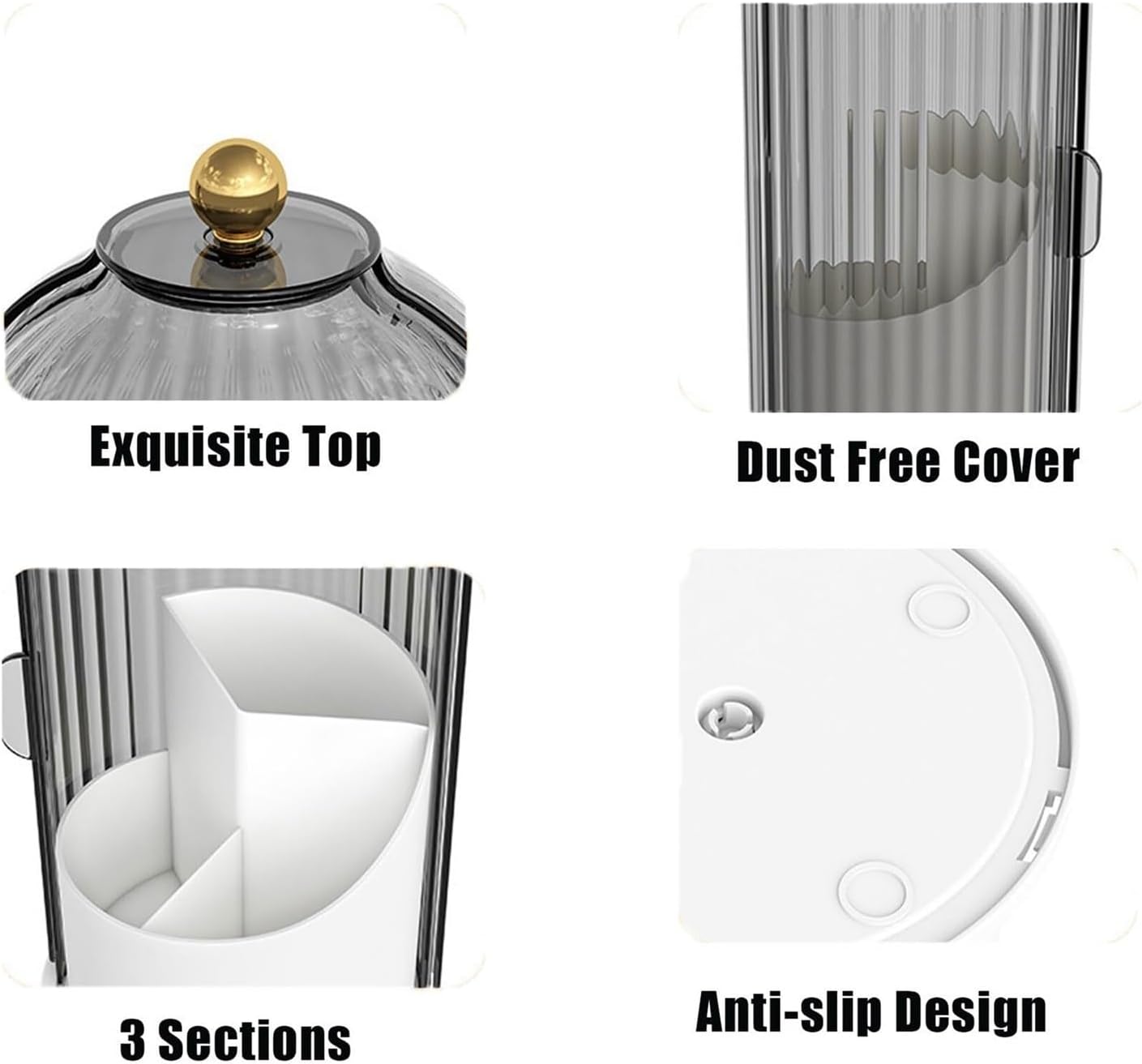 Slide Lid Toothbrush Holder