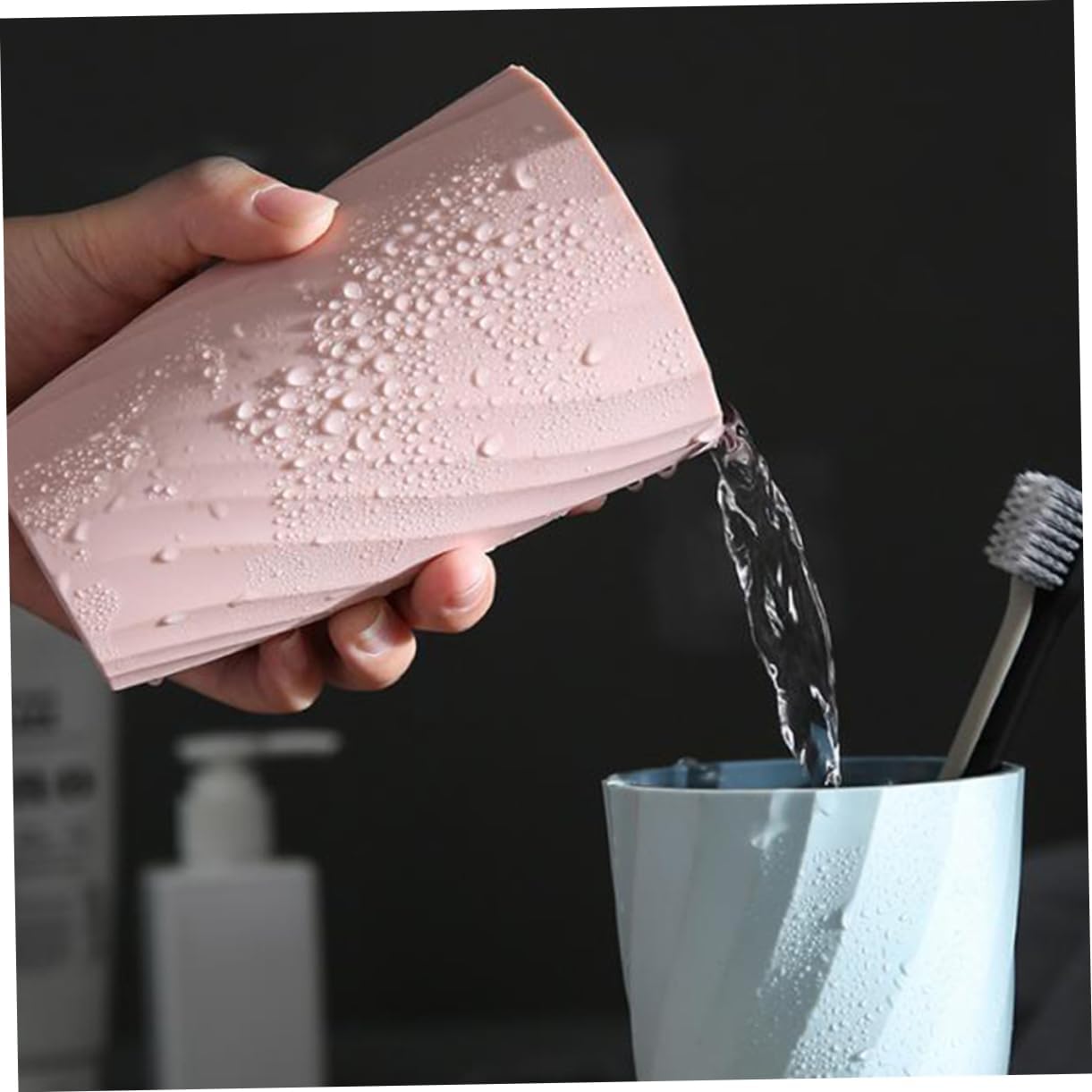 2-Piece Travel Portable Reusable Home Dental Gargle Compilation Toothbrush Holder