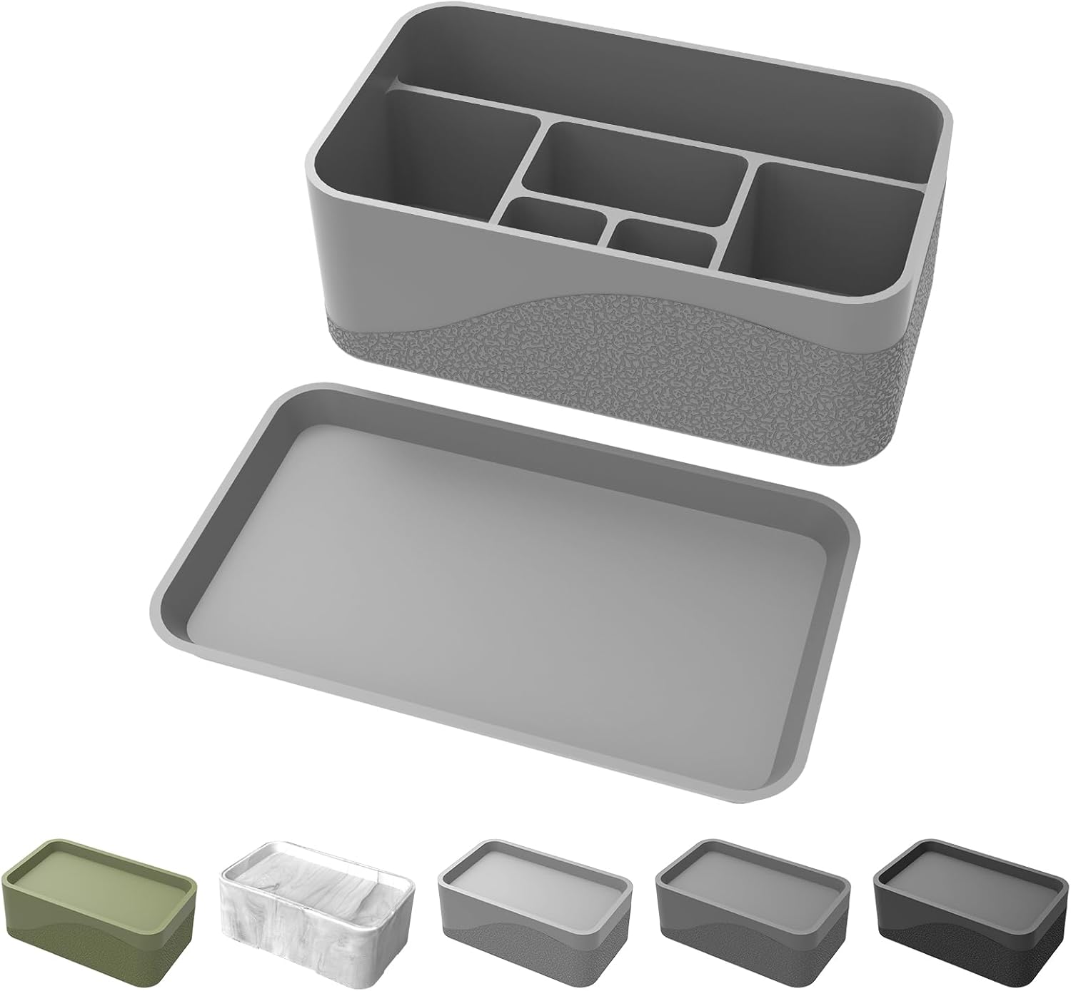 6 Compartment Silicone Cosmetics Organizer
