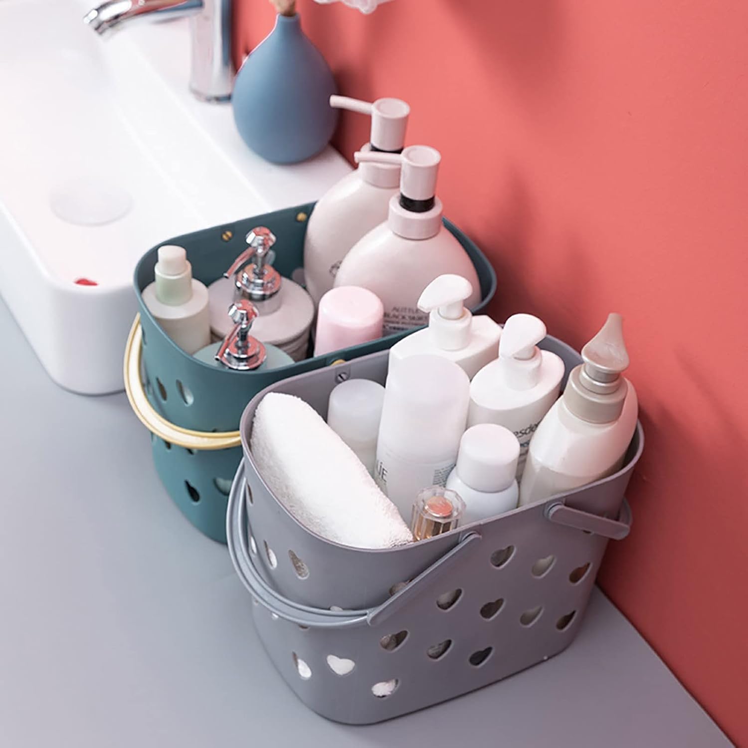Berry Basket Portable Shower Caddy Tote with Handle