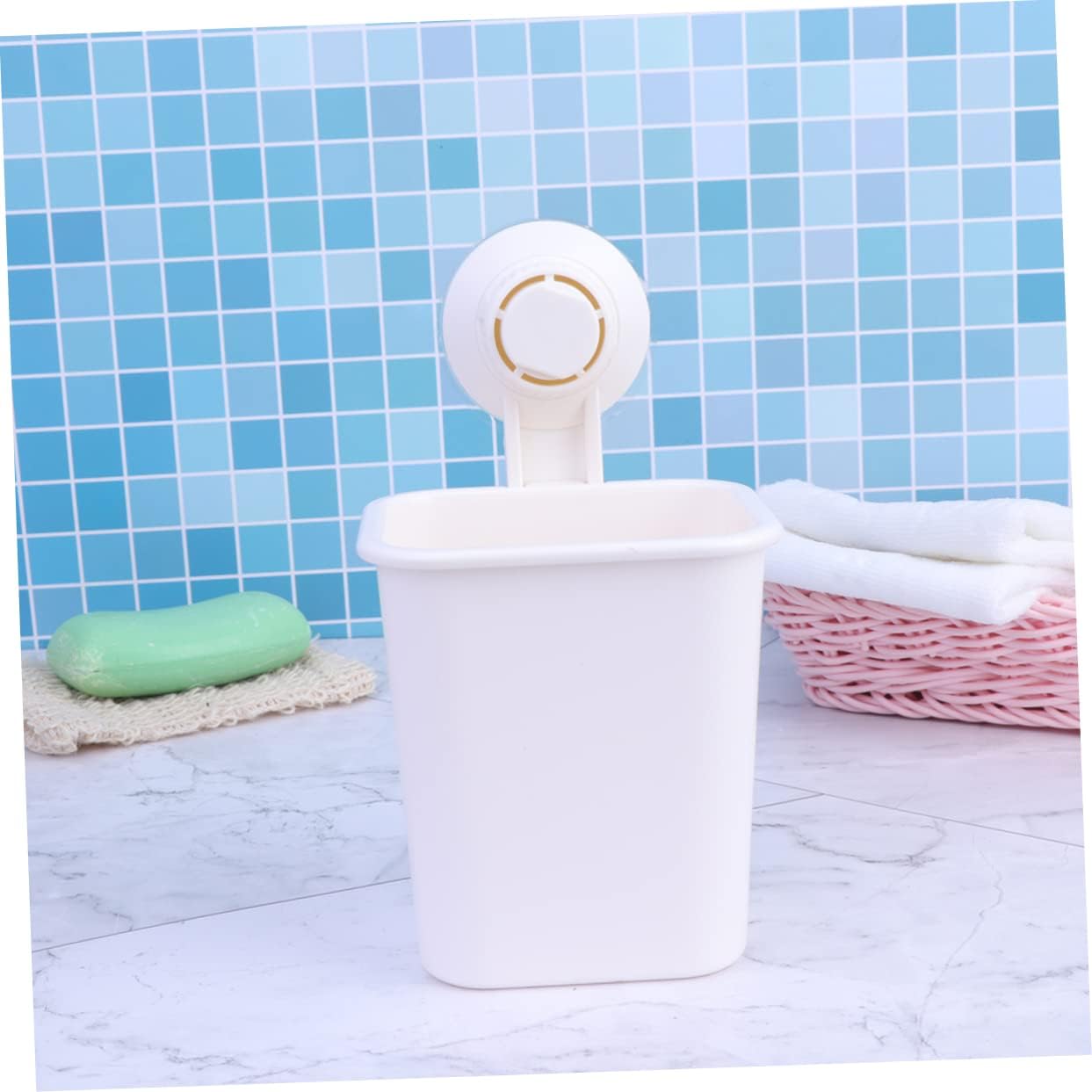 Suction Toothbrush Holder Space-Saving Design Modern Bathroom Essential