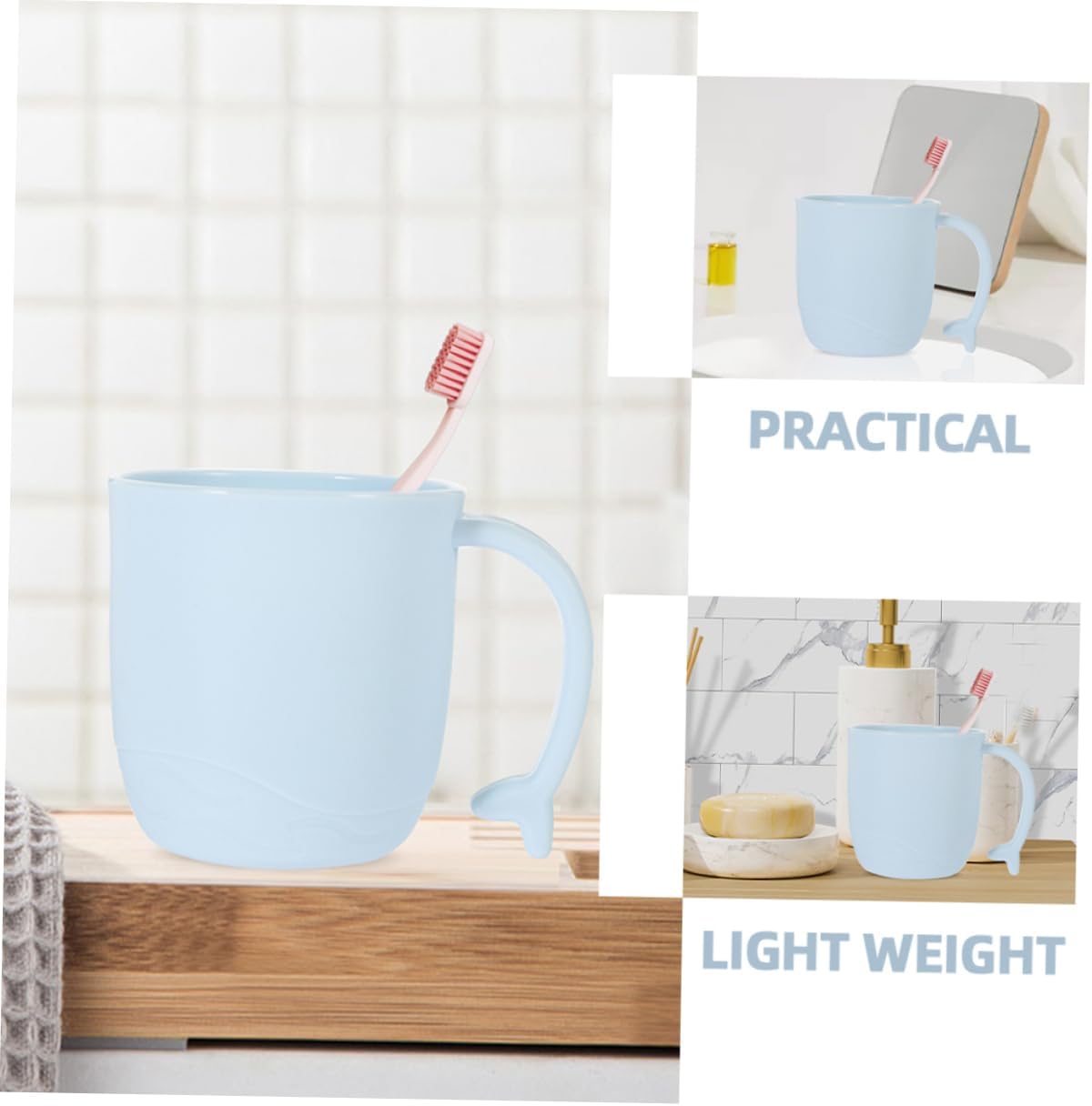 Ciieeo 2pcs Dolphin Mouthwash Cups Cute Toothbrush Holder for Toddlers