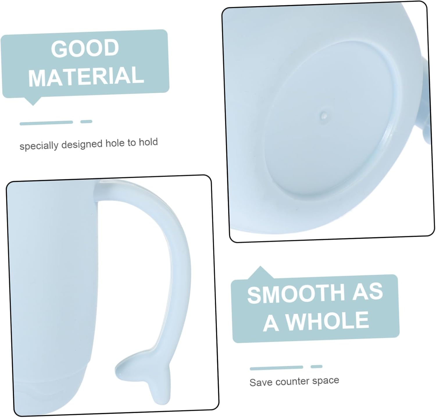 Two-Piece Dolphin Shaped Offset Mouthwash Cups for Boys and Girls