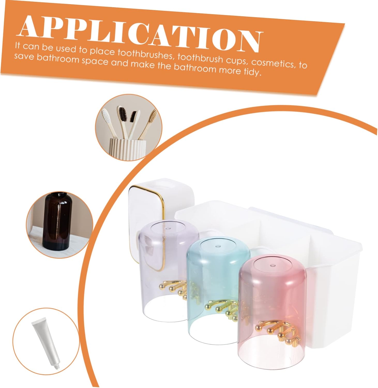 wall-mounted toothbrush holder with dispenser