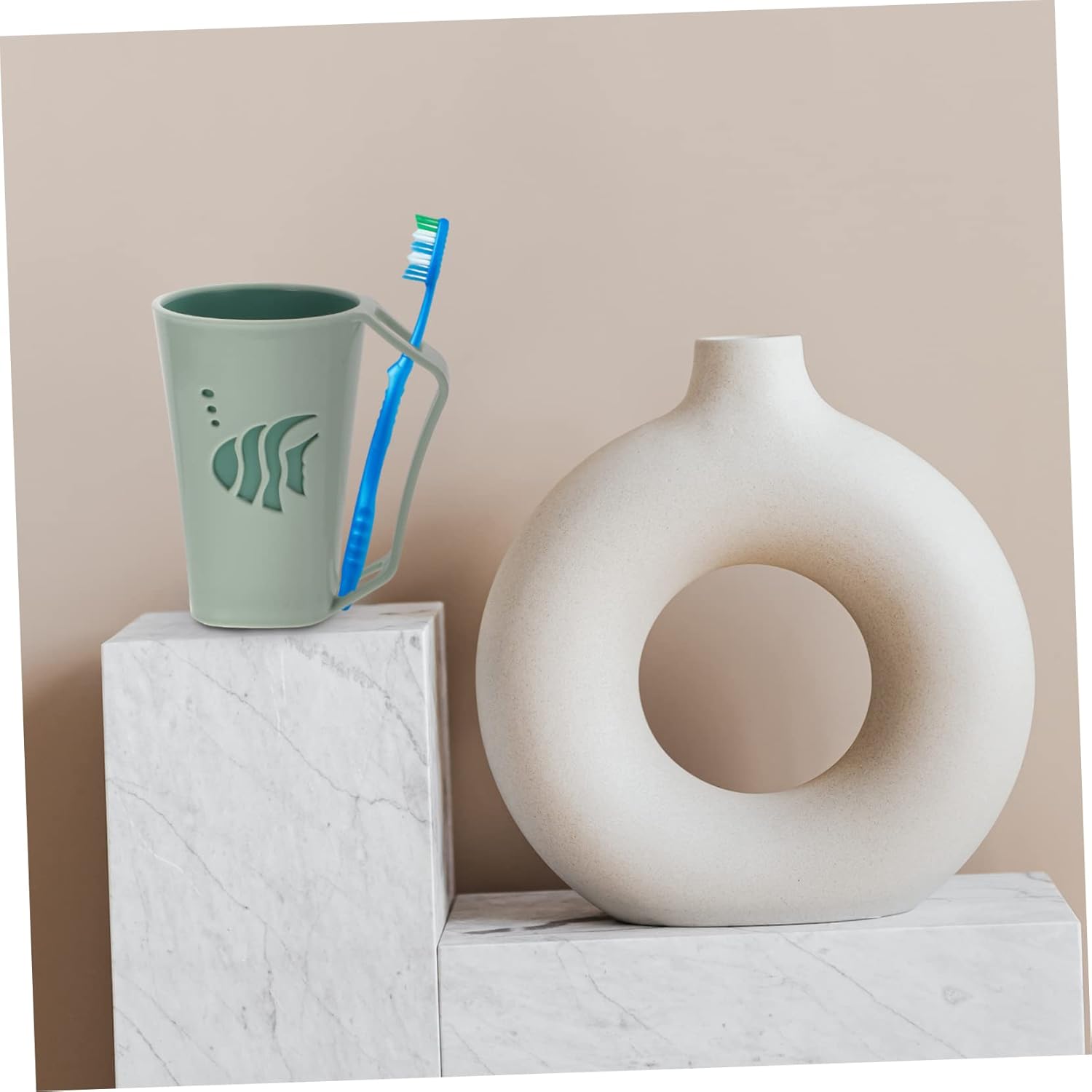 SHOWERORO Toothpaste Cups 2 Pack Reusable