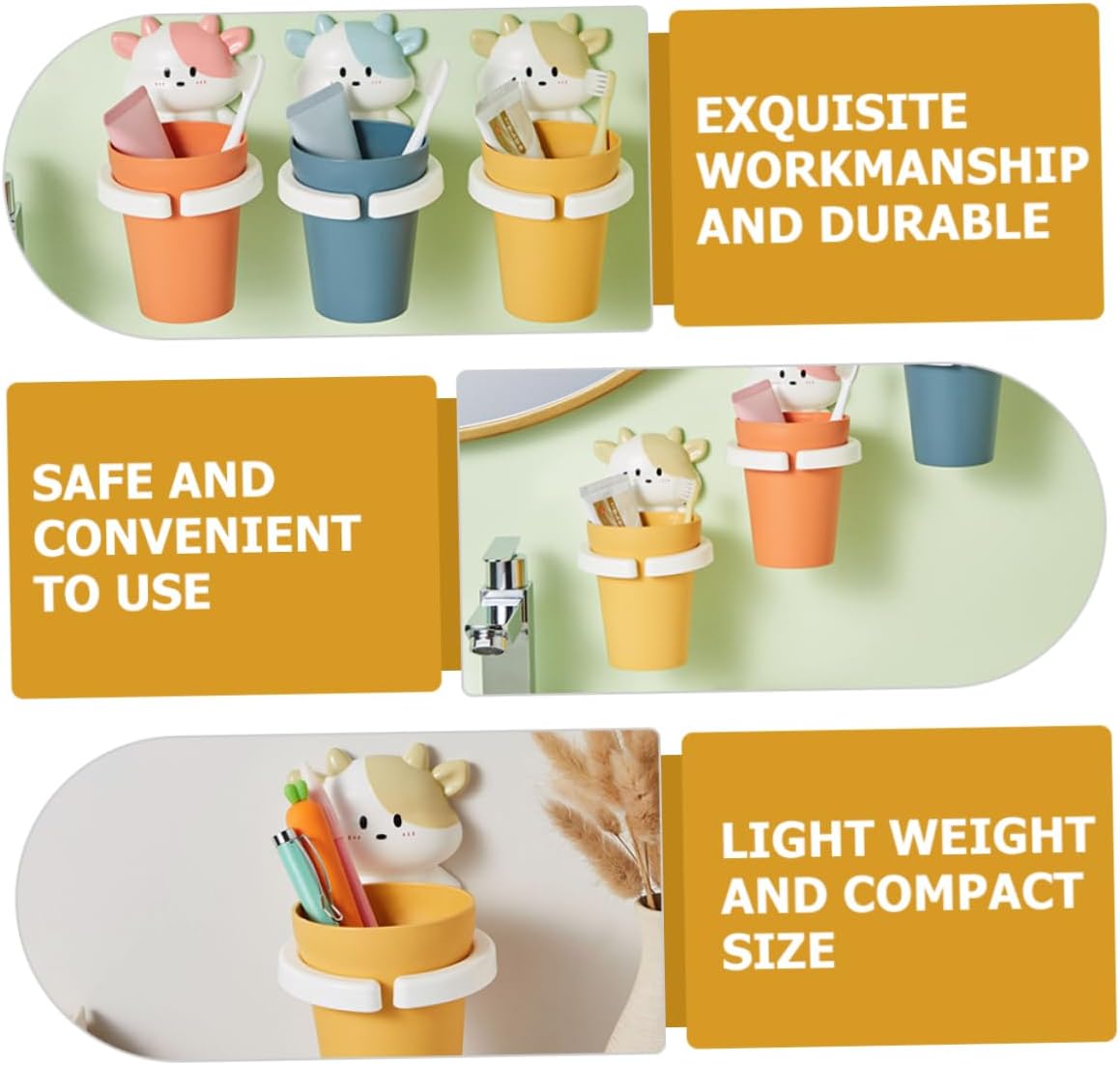 Cartoon Gargle Cup Toothbrush Holder
