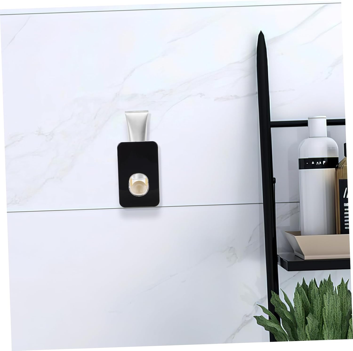 MAGICLULU Toothpaste Rack Automatic Squeezer Wall-Mounted Organizer