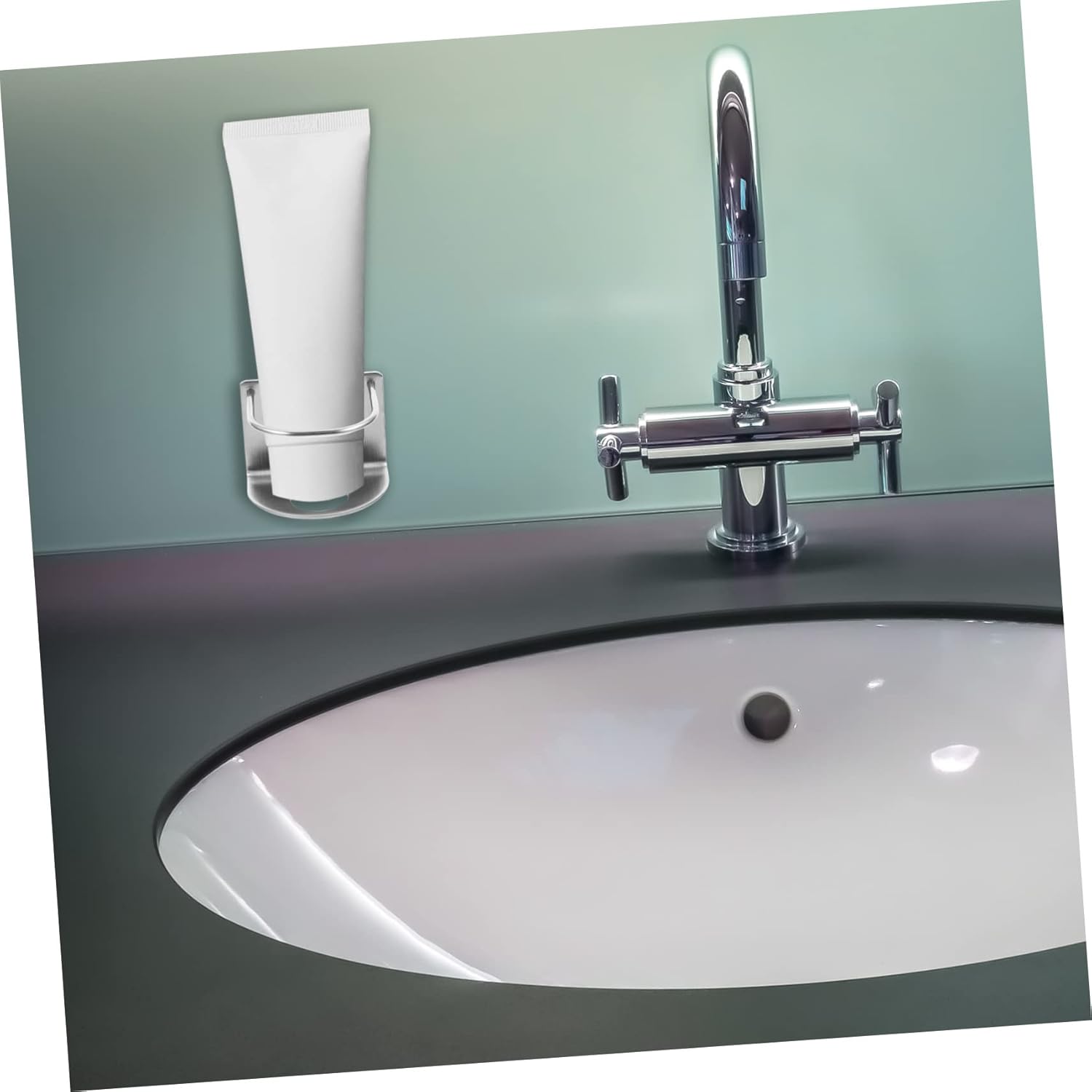 Pro Organizer - Wall Toothpaste Holder - Stainless Steel Easy to Install - No Rust Lightweight