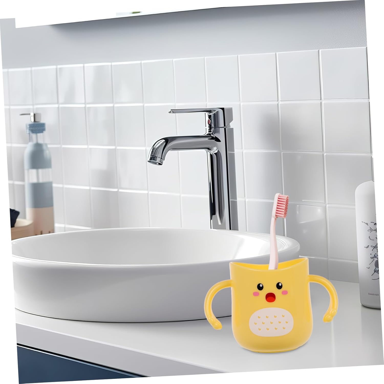 Abaodam Multifunctional Reusable Toothbrush Cup for Children